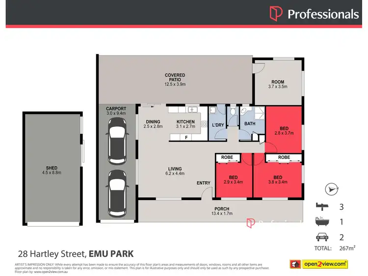 Floorplan of Homely house listing, 28 Hartley Street, Emu Park QLD 4710