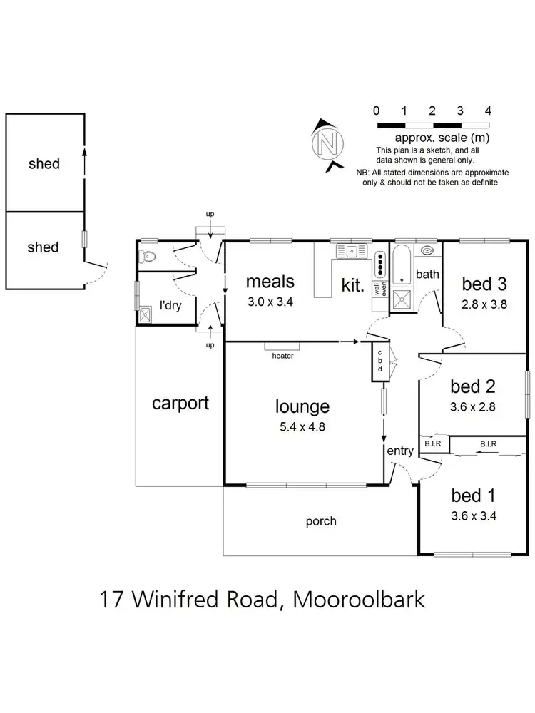Floorplan of Homely house listing, 17 Winifred Road, Mooroolbark VIC 3138