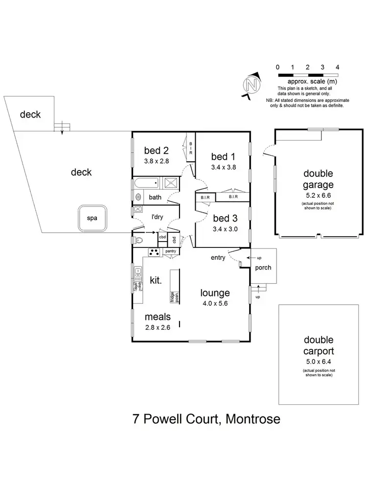 Floorplan of Homely house listing, 7 Powell Court, Montrose VIC 3765