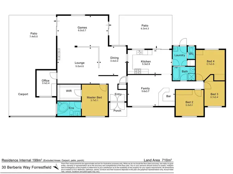 Floorplan of Homely house listing, 30 Berberis Way, Forrestfield WA 6058