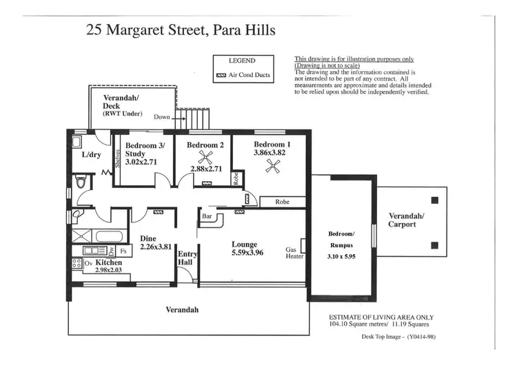 Floorplan of Homely house listing, 25 Margaret Street, Para Hills SA 5096