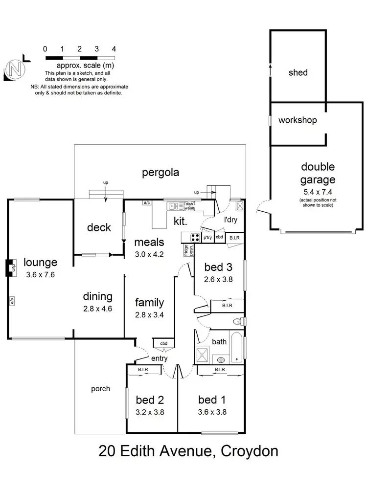 Floorplan of Homely house listing, 20 Edith Avenue, Croydon VIC 3136