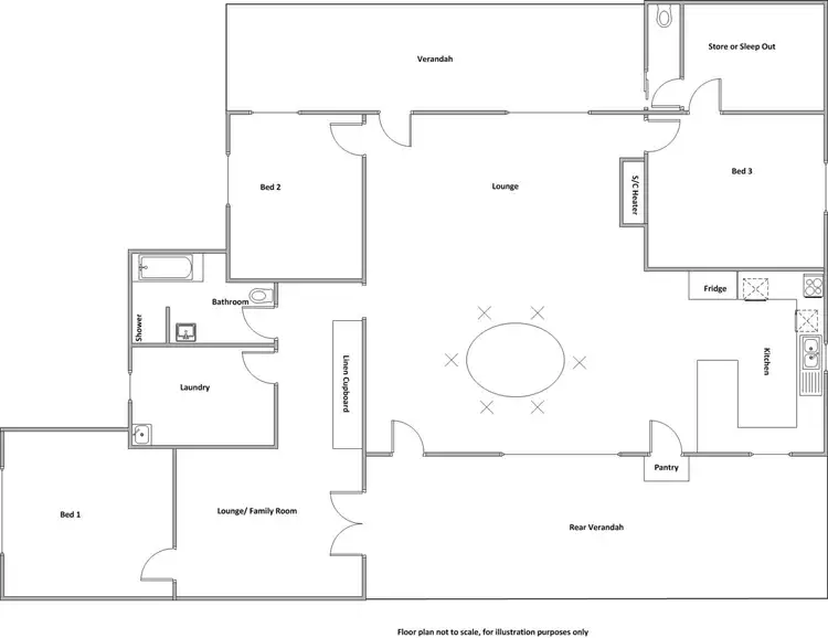 Floorplan of Homely rural property listing, 84 Port Giles Road, Yorketown SA 5576