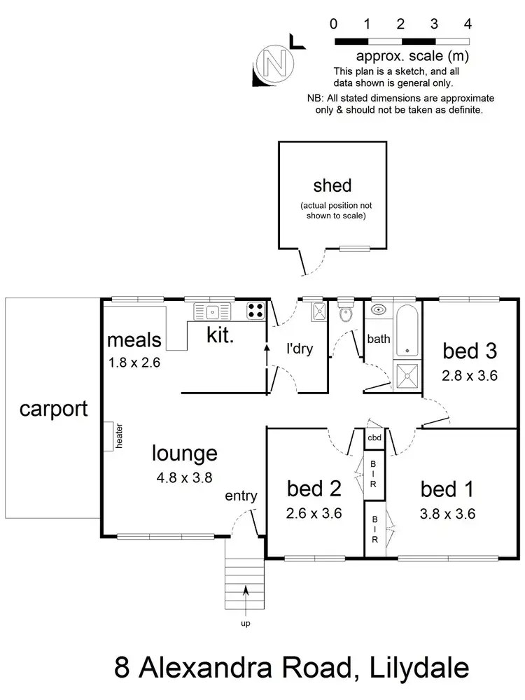 Floorplan of Homely house listing, 8 Alexandra Road, Lilydale VIC 3140