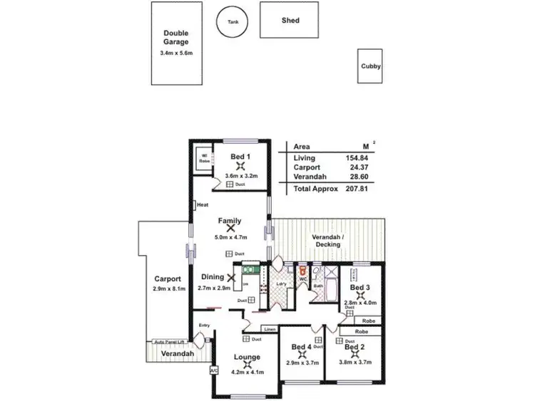 Floorplan of Homely house listing, 333 Montague Road, Para Vista SA 5093