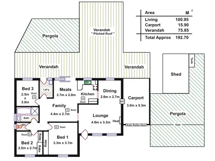 Floorplan of Homely house listing, 4 Louise Court, Para Hills SA 5096