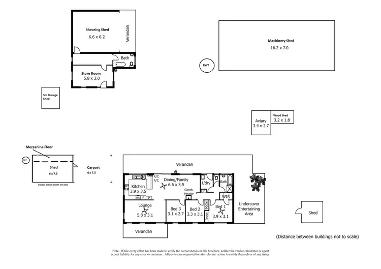 Floorplan of Homely rural property listing, 5474 Main South Road, Wattle Flat SA 5203