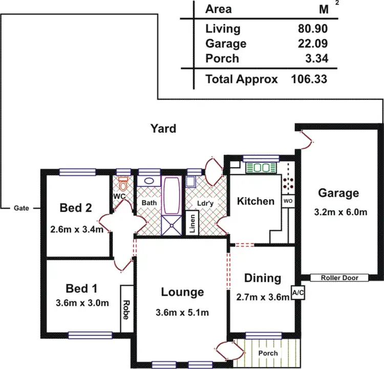 Floorplan of Homely unit listing, 5/2 Sheridan Street, Woodville North SA 5012