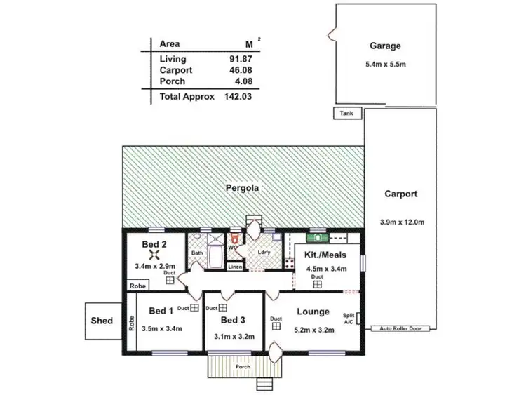 Floorplan of Homely house listing, 7 Brecon Drive, Ingle Farm SA 5098