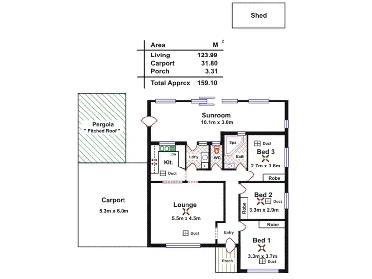 Floorplan of Homely house listing, 9 Corroboree Road, Modbury North SA 5092