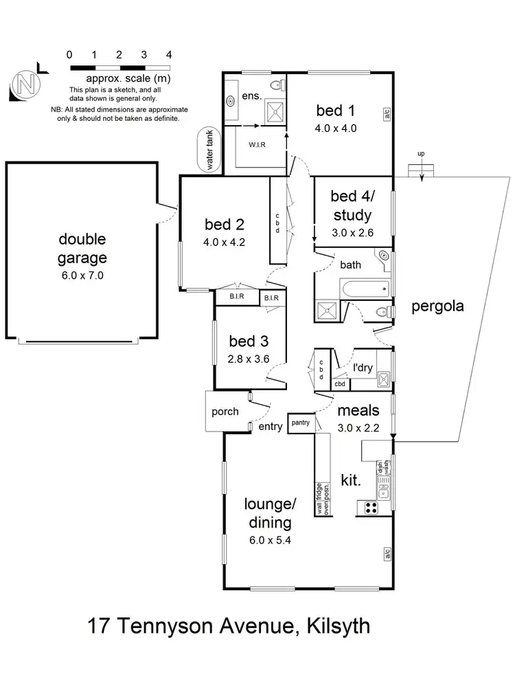 Floorplan of Homely house listing, 17 Tennyson Avenue, Kilsyth VIC 3137