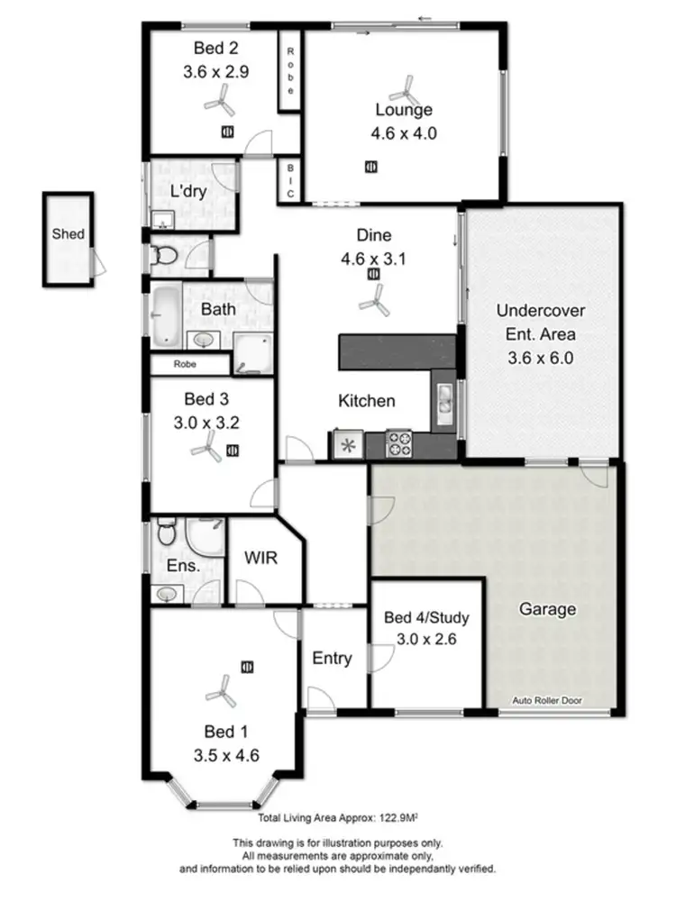 Floorplan of Homely house listing, 9 Decaux Place, Mount Compass SA 5210