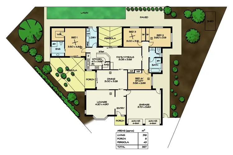 Floorplan of Homely house listing, 58 Attingham Crescent, Oakden SA 5086