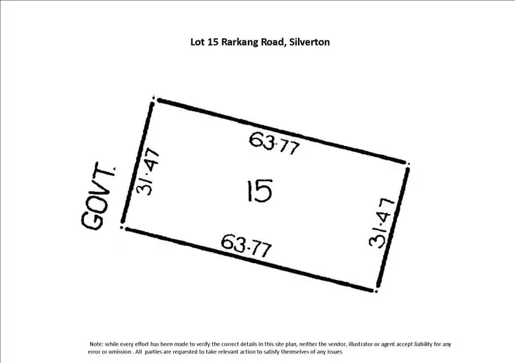 Floorplan of Homely rural property listing, Lot 15 Rarkang Road, Silverton SA 5204