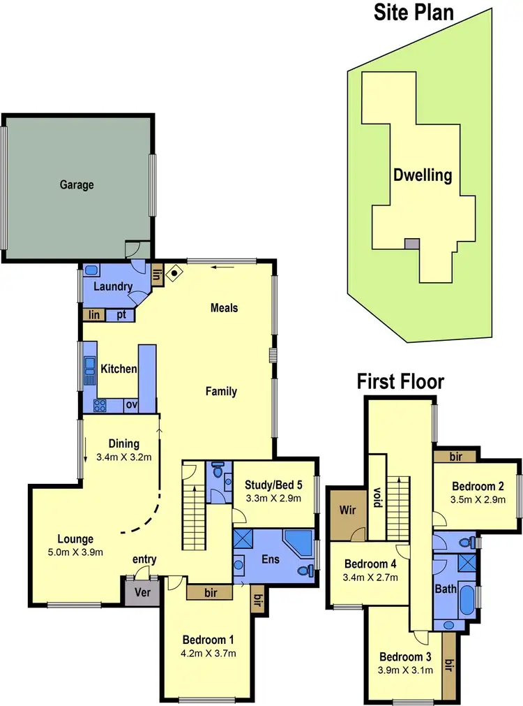 Floorplan of Homely house listing, 5 Roseberry Avenue, Keilor Downs VIC 3038