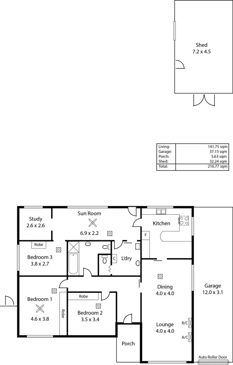 Floorplan of Homely house listing, 7 Ferguson Avenue, Sefton Park SA 5083