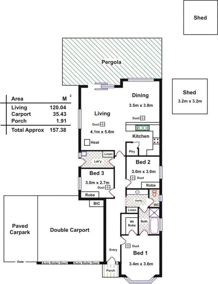 Floorplan of Homely house listing, 6 Aloisi Court, Woodcroft SA 5162