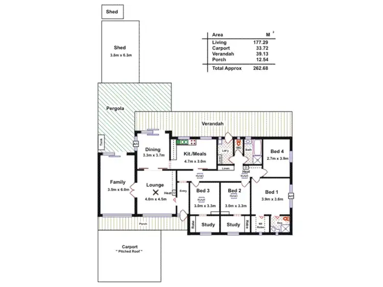 Floorplan of Homely house listing, 20 Onslow Street, Modbury SA 5092