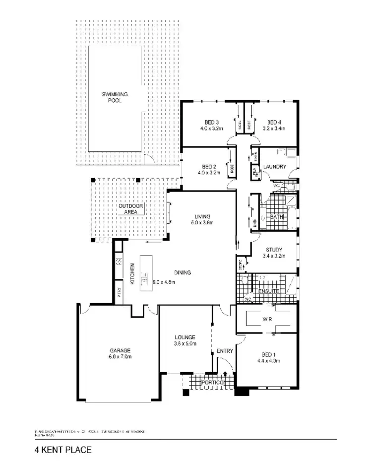 Floorplan of Homely house listing, 4 Kent Place, Strathfieldsaye VIC 3551