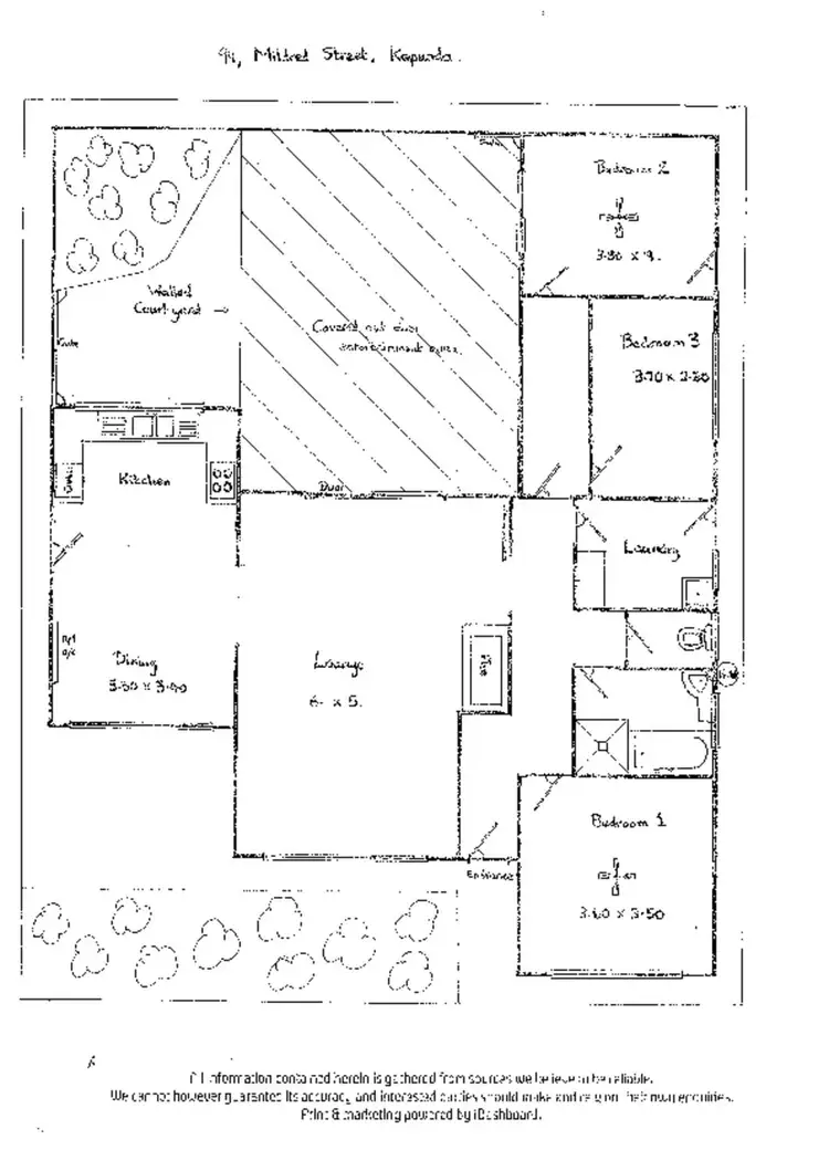 Floorplan of Homely house listing, 94 Mildred Street, Kapunda SA 5373