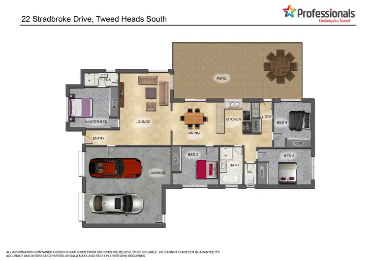 Floorplan of Homely house listing, 22 Stradbroke Drive, Tweed Heads South NSW 2486