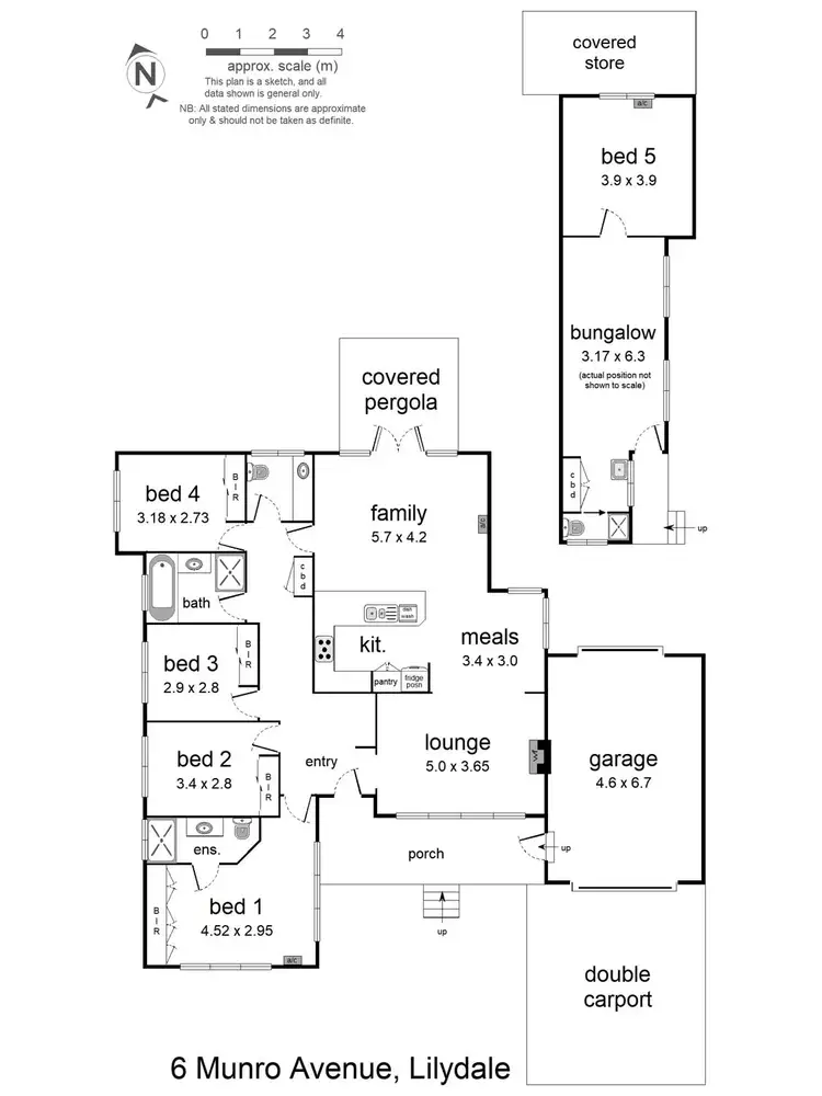 Floorplan of Homely house listing, 6 Munro Avenue, Lilydale VIC 3140