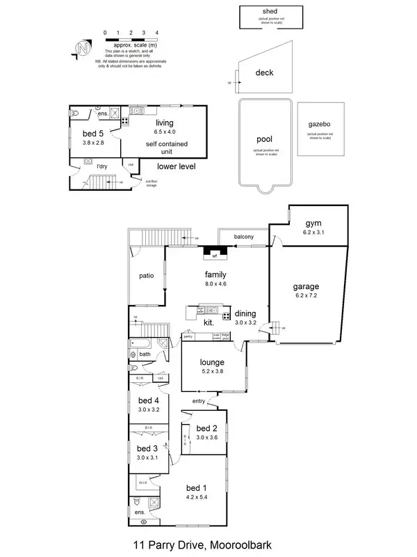 Floorplan of Homely house listing, 11 Parry Drive, Mooroolbark VIC 3138