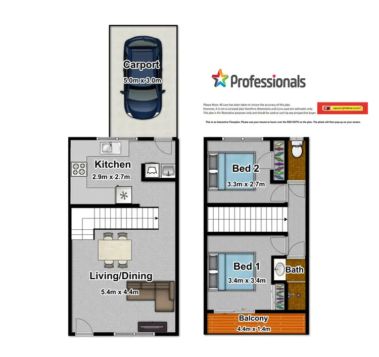 Floorplan of Homely unit listing, 2/7 McPherson Close, Edge Hill QLD 4870