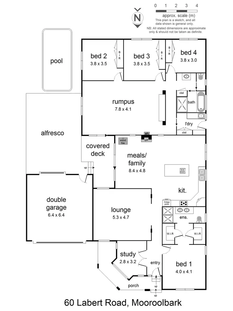 Floorplan of Homely house listing, 60 Larbert Road, Mooroolbark VIC 3138