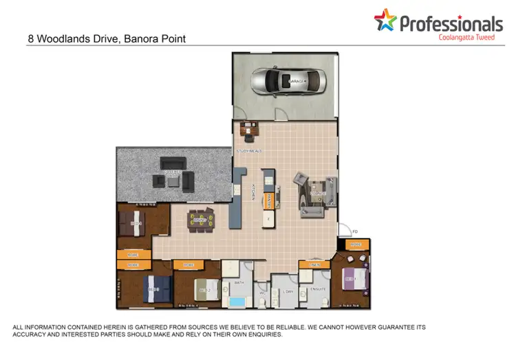 Floorplan of Homely house listing, 8 Woodlands Drive, Banora Point NSW 2486