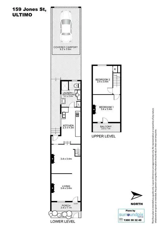 Floorplan of Homely terrace listing, 159 Jones Street, Ultimo NSW 2007