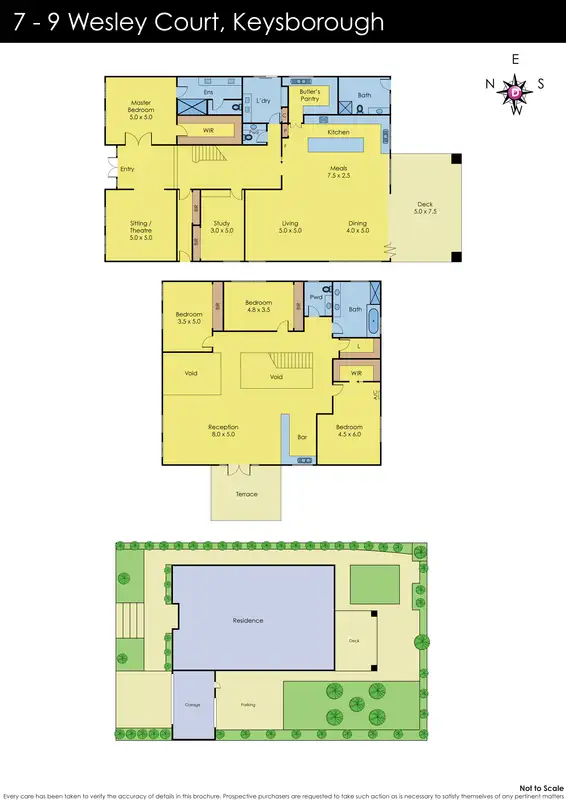 Floorplan of Homely house listing, 7-9 Wesley Court, Keysborough VIC 3173
