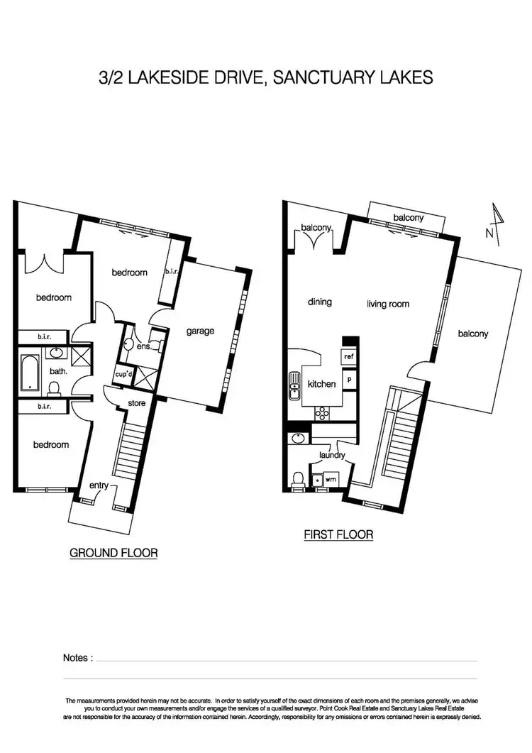 Floorplan of Homely unit listing, Unit 3/2 Lakeside Drive, Sanctuary Lakes VIC 3030