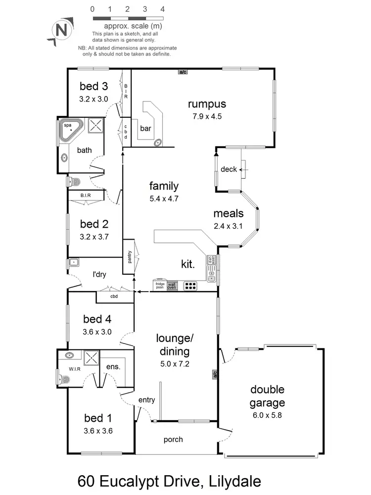 Floorplan of Homely house listing, 60 Eucalypt Drive, Lilydale VIC 3140