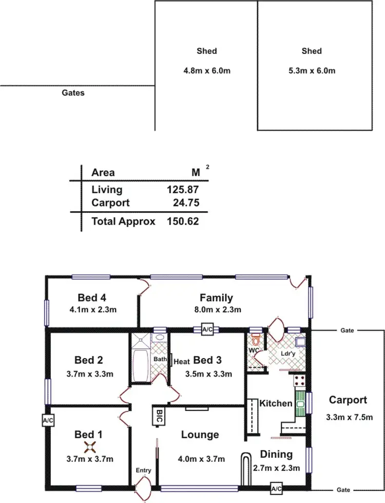 Floorplan of Homely house listing, 339 Railway Terrace, Osborne SA 5017