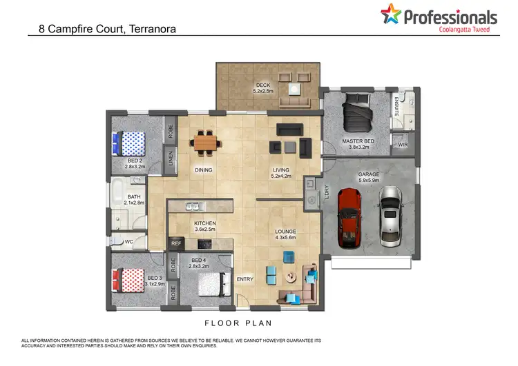 Floorplan of Homely house listing, 8 Campfire Court, Terranora NSW 2486