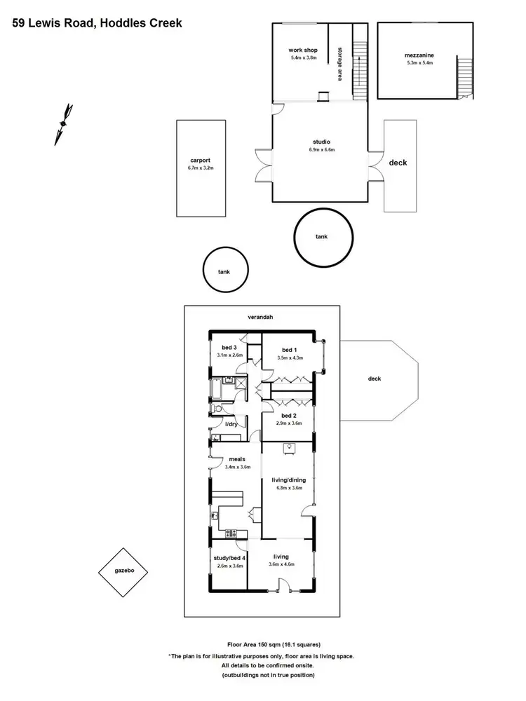 Floorplan of Homely house listing, 59 Lewis Road, Hoddles Creek VIC 3139