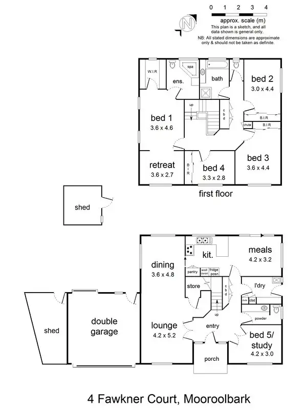 Floorplan of Homely house listing, 4 Fawkner Court, Mooroolbark VIC 3138