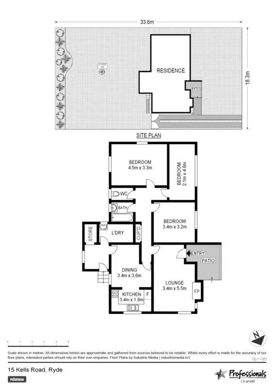 Floorplan of Homely house listing, 15 Kells Road, Ryde NSW 2112