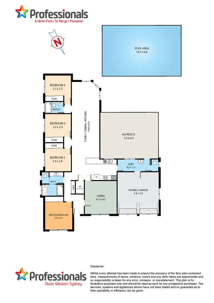 Floorplan of Homely house listing, 8 Otter Place, Erskine Park NSW 2759