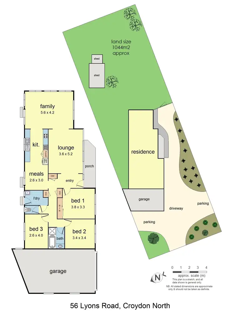 Floorplan of Homely house listing, 56 Lyons Road, Croydon North VIC 3136