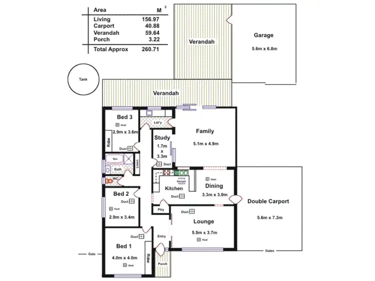 Floorplan of Homely house listing, 42 Parcoola Avenue, Hope Valley SA 5090