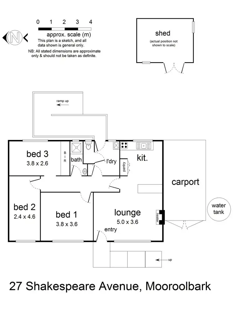 Floorplan of Homely house listing, 27 Shakespeare Avenue, Mooroolbark VIC 3138