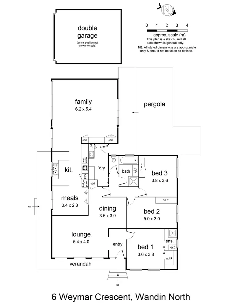 Floorplan of Homely house listing, 6 Weymar Crescent, Wandin North VIC 3139