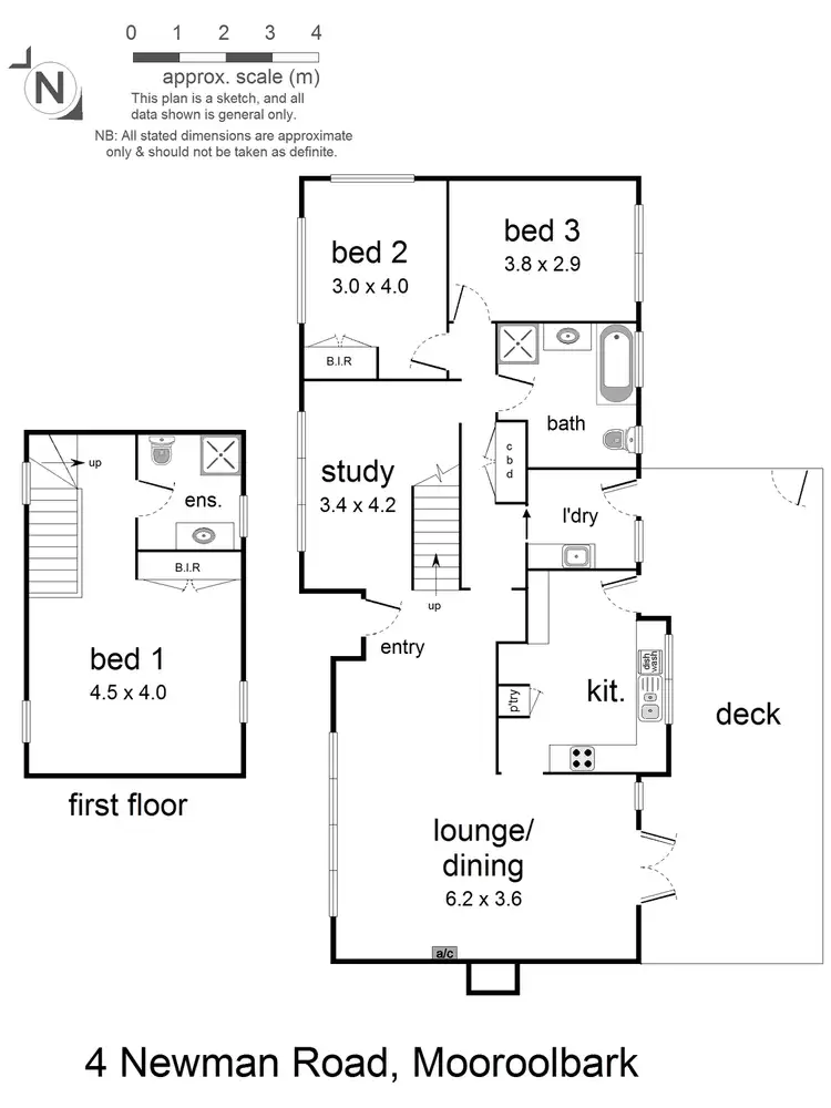 Floorplan of Homely house listing, 4 Newman Road, Mooroolbark VIC 3138