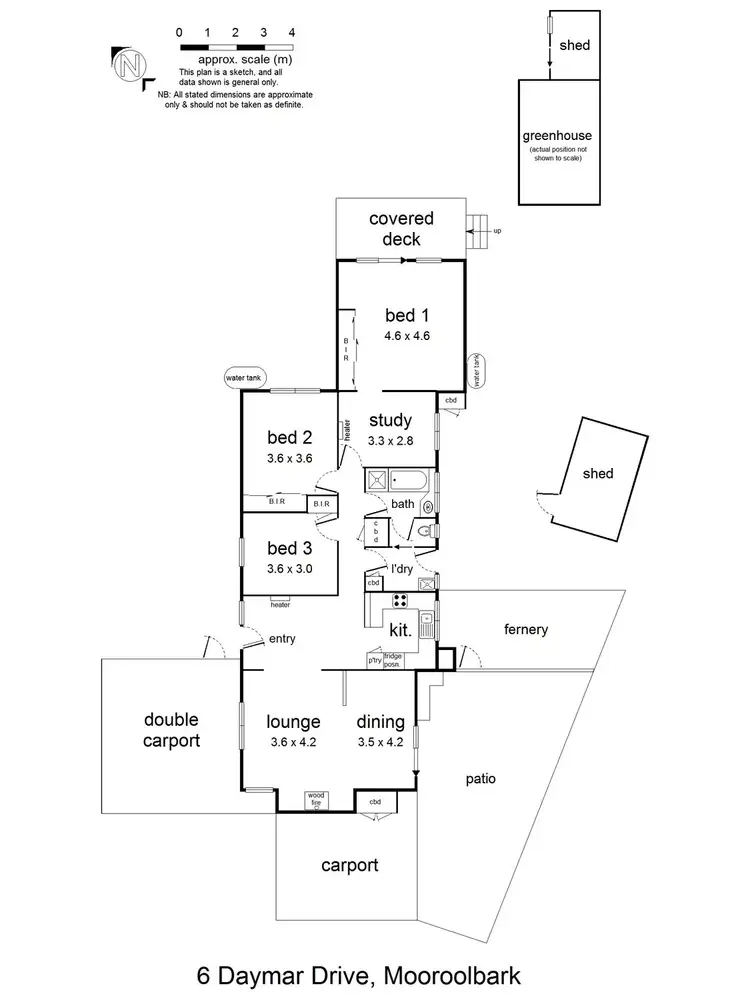 Floorplan of Homely house listing, 6 Daymar Drive, Mooroolbark VIC 3138