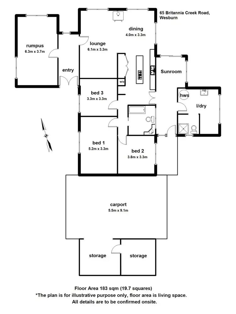 Floorplan of Homely house listing, 65A Britannia Creek Road, Wesburn VIC 3799