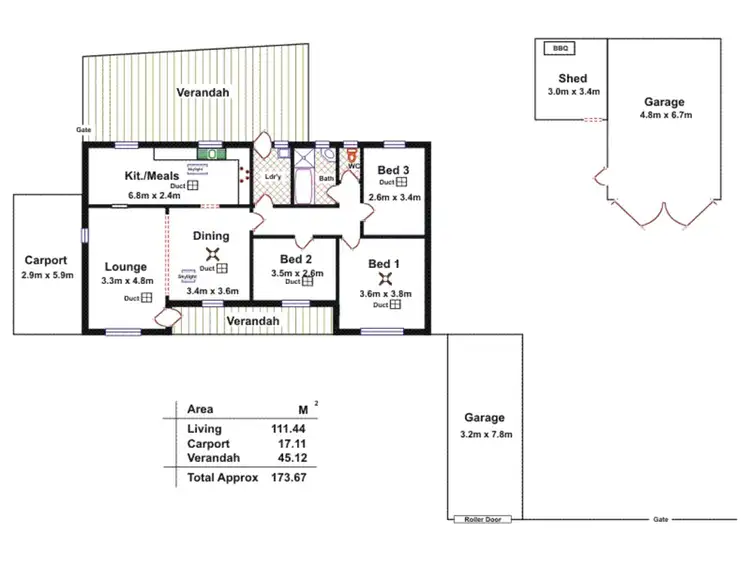 Floorplan of Homely house listing, 11 Weaver Boulevard, Paralowie SA 5108