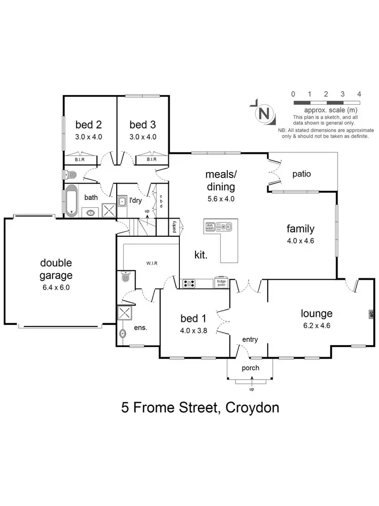 Floorplan of Homely house listing, 5 Frome Street, Croydon VIC 3136