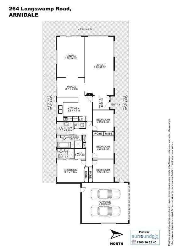 Floorplan of Homely house listing, 264 Long Swamp Road, Armidale NSW 2350